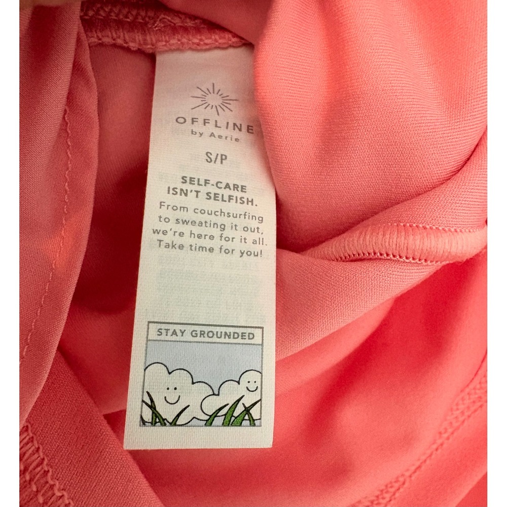 OFFLINE by Aerie Real Me Crossover Flowy Shorts Womens Small Pink Skort - Picture 3 of 8